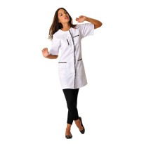 Blouse de travail Molinel Maeva MAEVATFPCMCBLA Femme Bien-être Esthéticienne