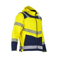 Veste de travail LMA Viseur 2227 haute visibilité multipoches imperméable softshell