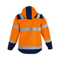 Veste de travail LMA Cible 2266 haute visibilité multipoches imperméable softshell