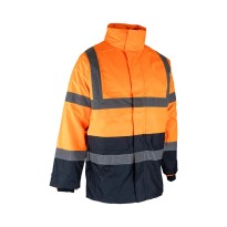 Parka de travail LMA Prevention 5002 haute visibilité multipoches imperméable 4 en 1