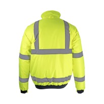 Veste de travail LMA Laser 2200 haute visibilité multipoches imperméable avec manches amovibles