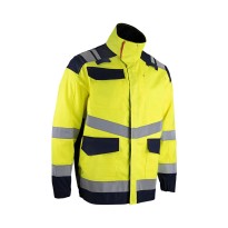 Veste de travail LMA Krypton 2229 haute visibilité multipoches multirisques sans métal