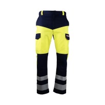 Pantalon de travail LMA Xenon 1712 haute visibilité multipoches multirisques sans métal