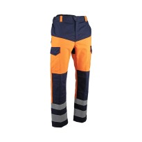 Pantalon de travail LMA Galaxie 1849 haute visibilité multipoches multirisque sans métal