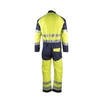 Combinaison de travail LMA Silicium 4150 haute visibilité multipoches multirisque sans métal