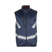 Gilet de travail LMA Lighter 5105 haute visibilité multipoches metalfree softshell imperméable