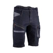Bermuda de travail LMA 6147 Shelton multi-poches en jean
