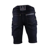 Bermuda de travail LMA 6147 Shelton multi-poches en jean 2