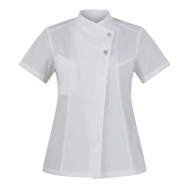Tous dehors - Veste coréenne à manches courtes pour femme chef cuisinier Giblor's Megan Lady 23P08G218 Taille M Couleur Bleu