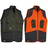 Tous dehors - Gilet de travail multipoches imperméable Cofra Wulfem V324-0 Taille L Couleur Boue noire
