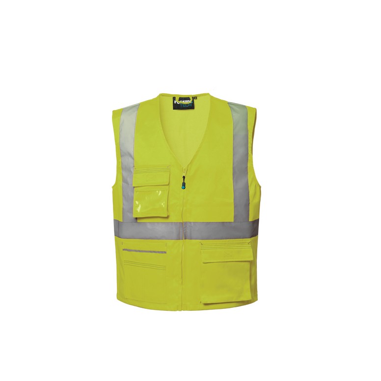 Gilet de travail Multipoches Haute Visibilité...