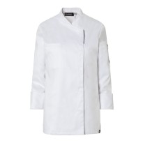 Veste de cuisine femme Molinel Reko 10873253001 Chef manches longues stretch