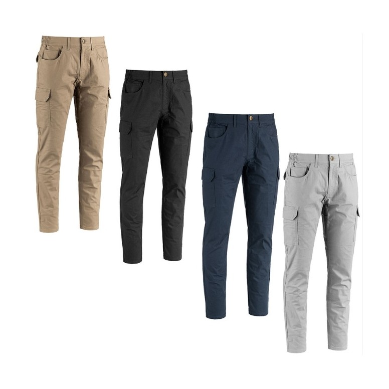 Pantalon de Travail Multifonctions Stretch...