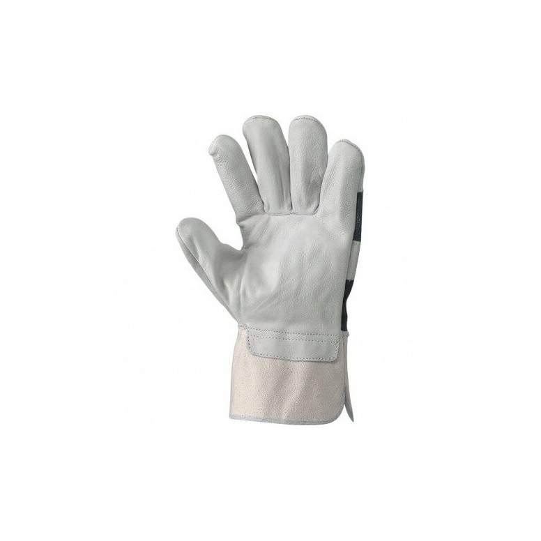 Gants de travail en cuir pleine fleur bovin et...