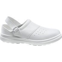 Sabot de sécurité blanc basses en microfibre - Creta 510516