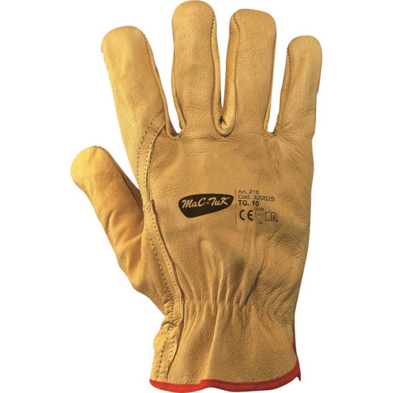 Gants de travail en cuir pleine fleur bovin...