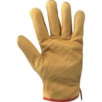 Gants de travail en cuir pleine fleur bovin doublés pour... 2