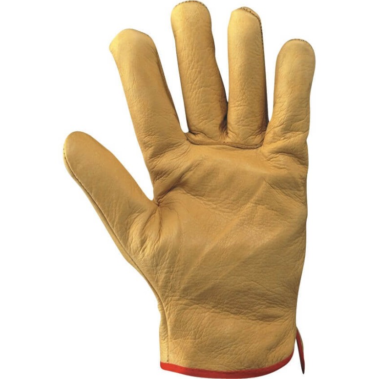 Gants de travail en cuir pleine fleur bovin...