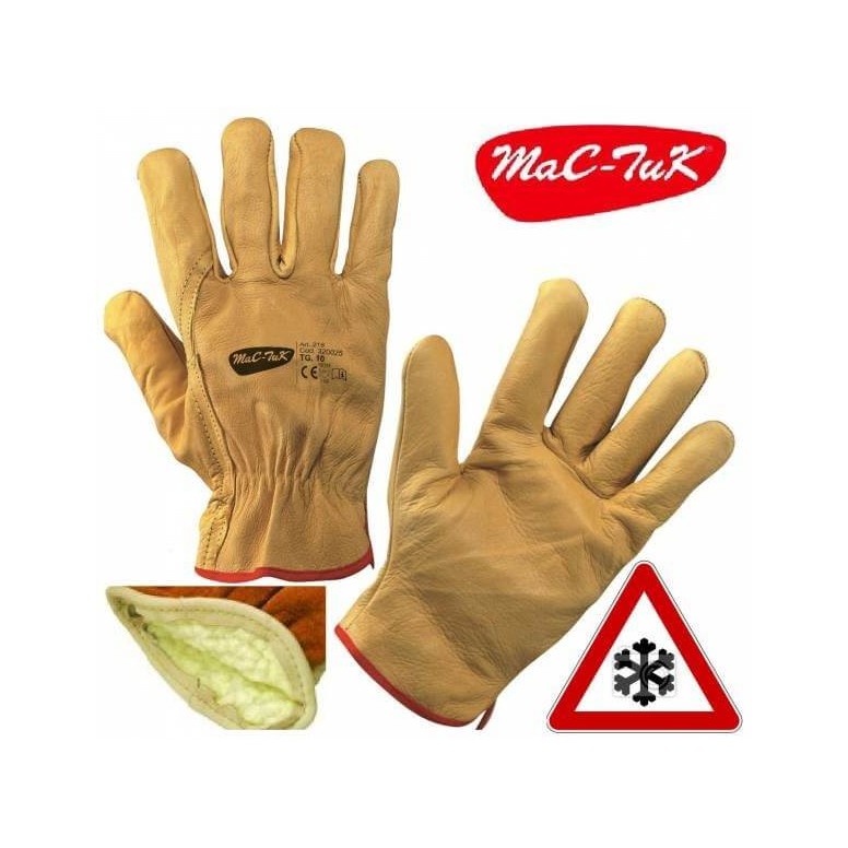 Gants de travail en cuir pleine fleur bovin...