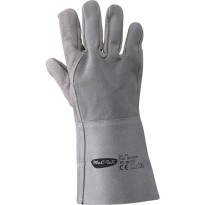 Gants de travail en croûte de cuir de croupon , manchette...
