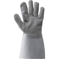 Gants de travail en croûte de cuir de croupon , manchette... 2