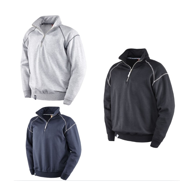 Sweat-shirt de travail Neri avec demi-zip...