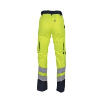 Tous dehors - Pantalon de travail LMA Protection 1563 sans métal multipoches Taille 48 Couleur Bleu Marine Jaune