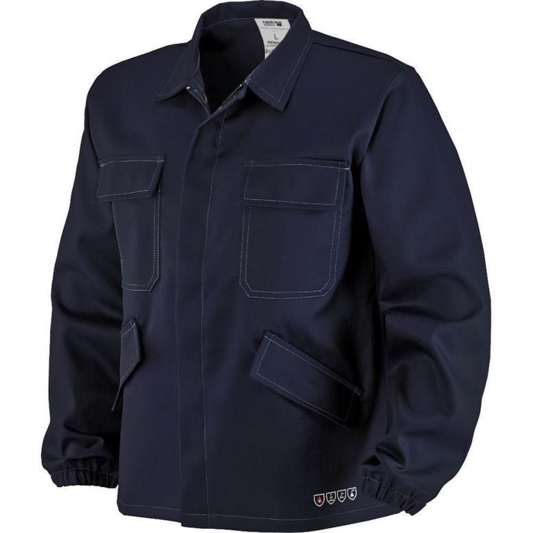 Veste de travail en tissu ignifuge résistant...