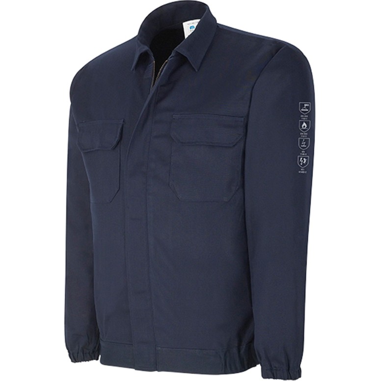 Veste Ignifuge Multinorme 98% Coton 2% Fibre...