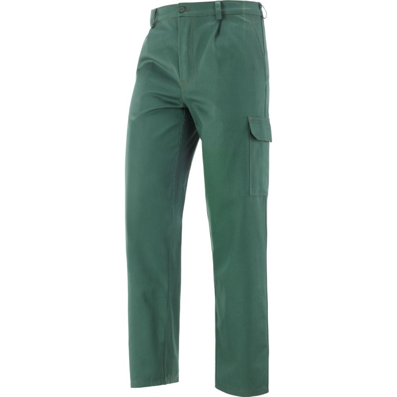 Pantalon Cargo in Coton 100% Sanforisé 435225 Neri