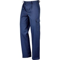 Pantalon Cargo in Coton 100% Sanforisé 435225 Neri
