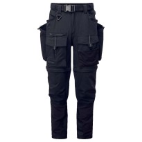 Tous dehors - Pantalon de Travail Haute Visibilité Multipoches Stretch 3 en 1 Portwest BX321 Taille 40