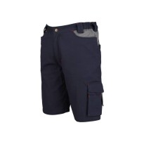 Bermuda de travail ISSA LINE 8734B extensible et pratique à multiples poches