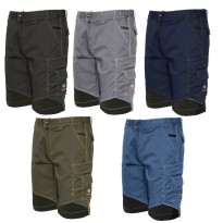 Bermuda de travail Extreme ISSA Line bicolore à multiples poches en tissu stretch 8834B