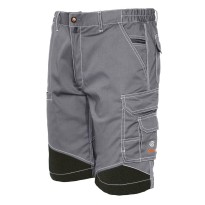 Bermuda de travail Extreme ISSA Line bicolore à multiples poches en tissu stretch 8834B