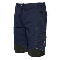 Bermuda de travail Extreme ISSA Line bicolore à multiples poches en tissu stretch 8834B