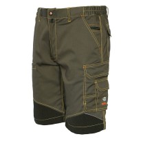 Bermuda de travail Extreme ISSA Line bicolore à multiples poches en tissu stretch 8834B