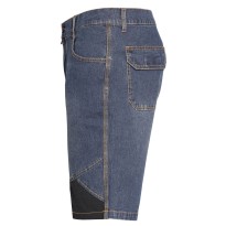 Bermuda de travail Extreme Issa Line 8839B en jean léger extensible pour l'été