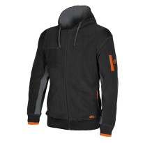 Sweat-shirt de travail en micropolaire avec capuche ISSA LINE - 04807 Ortigara
