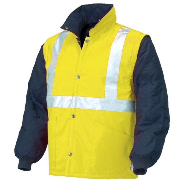 Gilet de travail à manches amovibles haute...