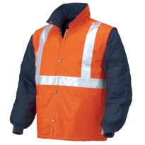 Gilet de travail à manches amovibles haute visibilité... 2