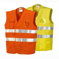 Gilet de travail avec poches haute visibilité ISSA LINE -...