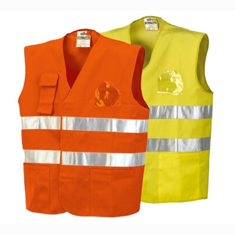 Gilet de travail avec poches haute visibilité...
