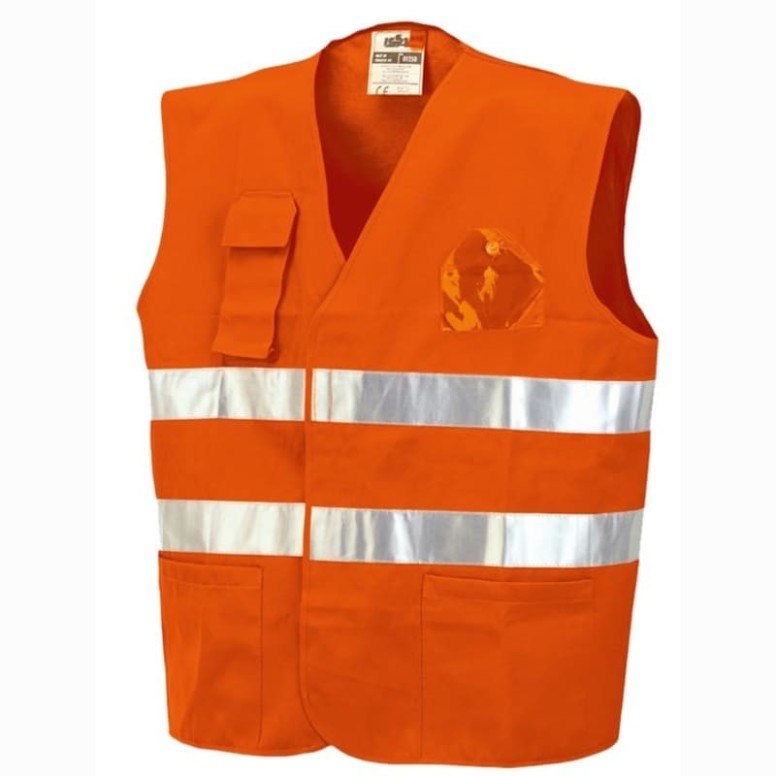 Gilet de travail avec poches haute visibilité...