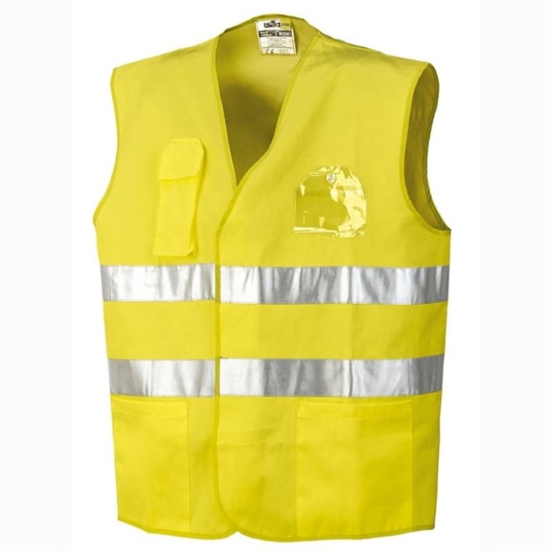 Gilet de travail avec poches haute visibilité...