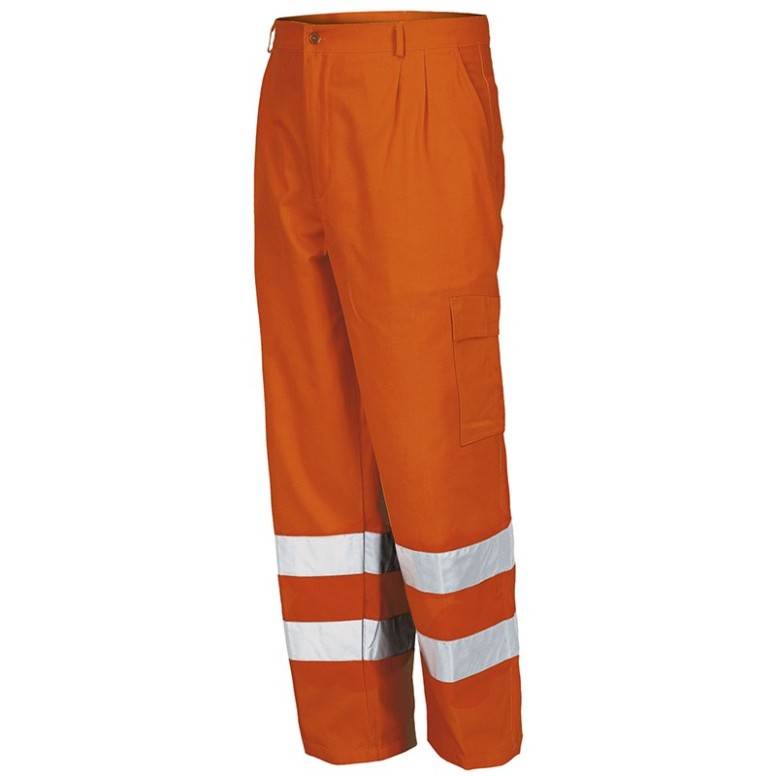Pantalon de travail haute visibilité à poches...