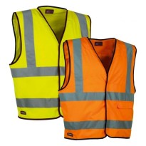 5 Pièces - Gilet de travail haute visibilité Cofra Clear...