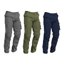 Pantalons de travail ISSA RAPTOR en coton 100 % avec poches multiples pour l'été