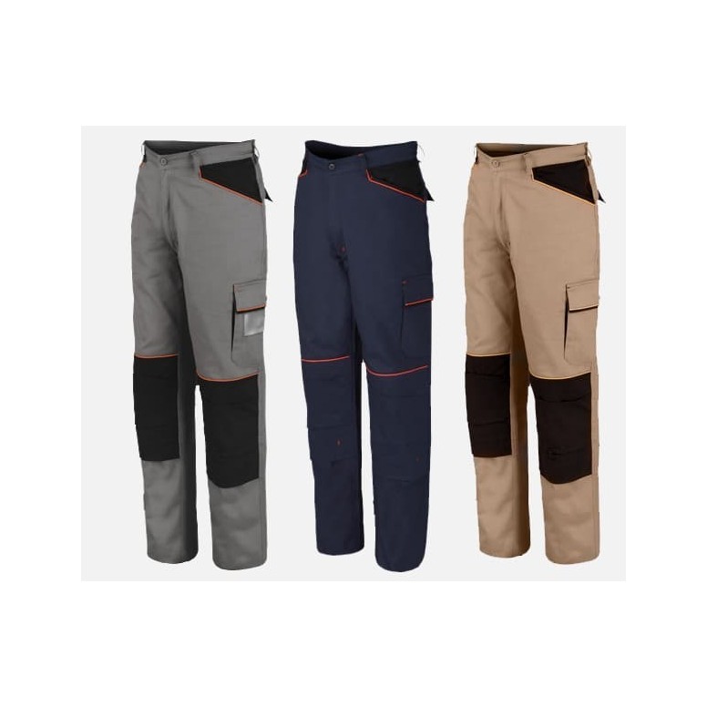 Pantalons de travail polyvalents en coton 100 %...