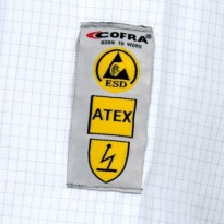 Blouse de travail blanche Cofra Electrostatic V462-0-09